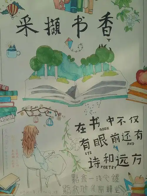 珲春市第四中学读书节海报展