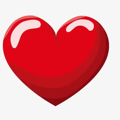 红色心卡通