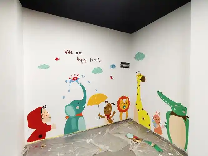 漫画墙绘几米漫画墙绘卡通墙绘海豚墙绘