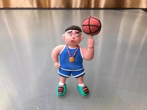 太空粘土系列作品:动感篮球,快乐我秀