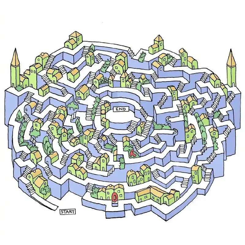 超高难度的魔鬼迷宫图