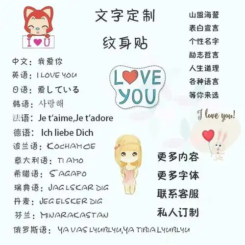 共71 件英语纹身相关商品