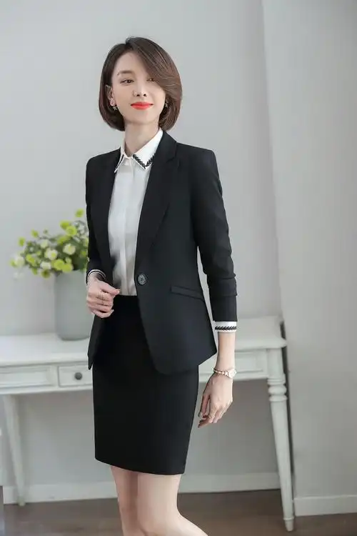 职业装女秋季裙套装高档酒店销售经理白领女式商务西装订制工作服