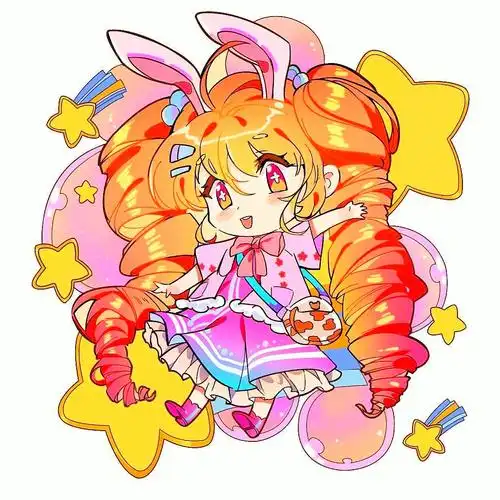 q版动漫可爱女生临摹素材