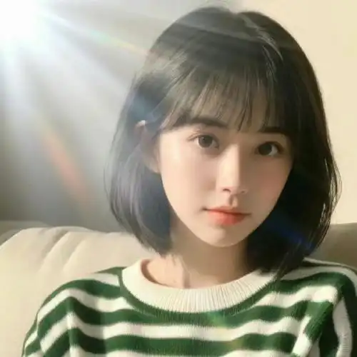 一期好看短发363436373039女生头像