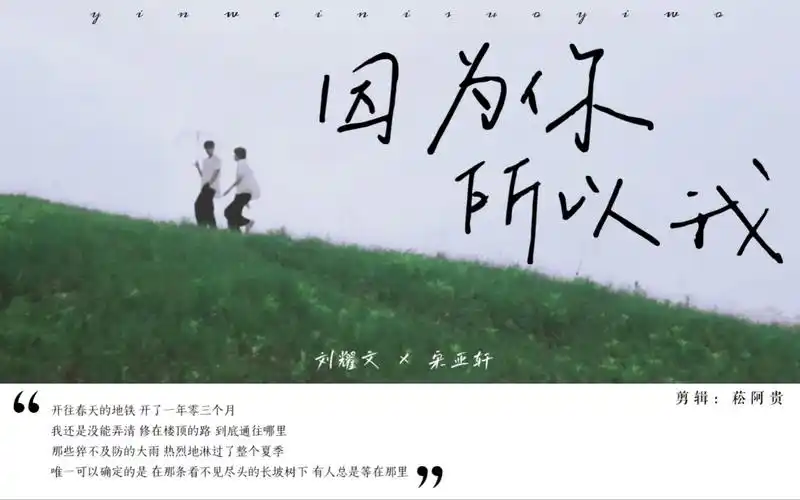 刘耀文宋亚轩因为你所以我76你是何时偷偷拯救我