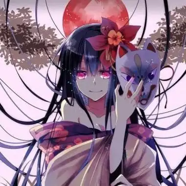 狐狸面具动漫头像闺蜜 动漫头像图片大全 -【爱个性】