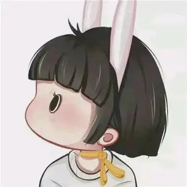 很萌又俏皮一对可爱卡通情侣头像