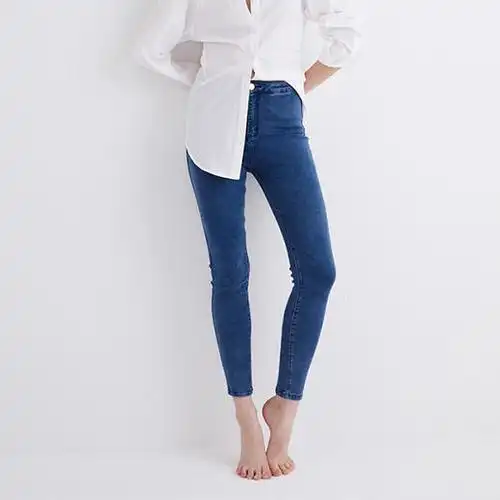 something needs无感修身牛仔裤