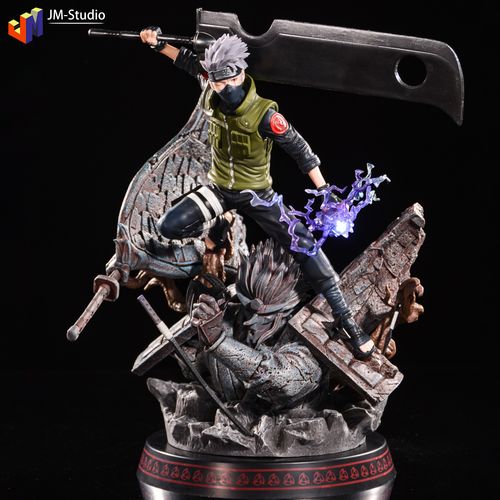 火影忍者 gk 燃风旗木卡卡西雷切须佐能乎场景手办模型摆件雕像