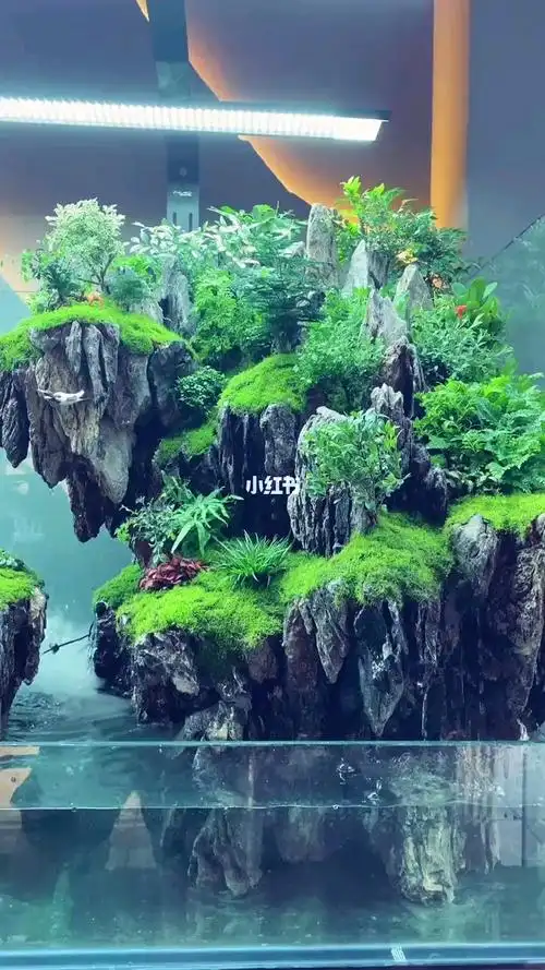 山水造景_鱼缸_鱼缸造景_家居家装_家居装饰_家居装饰其他