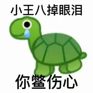小王八掉眼泪 你鳖伤心表情