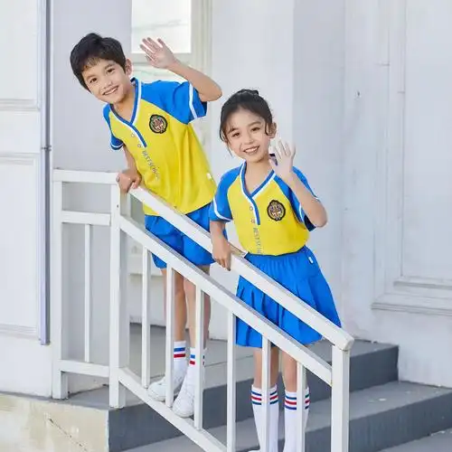 幼儿园服迪斯伊儿夏季新款现货运动小学校服休闲短袖儿童套装