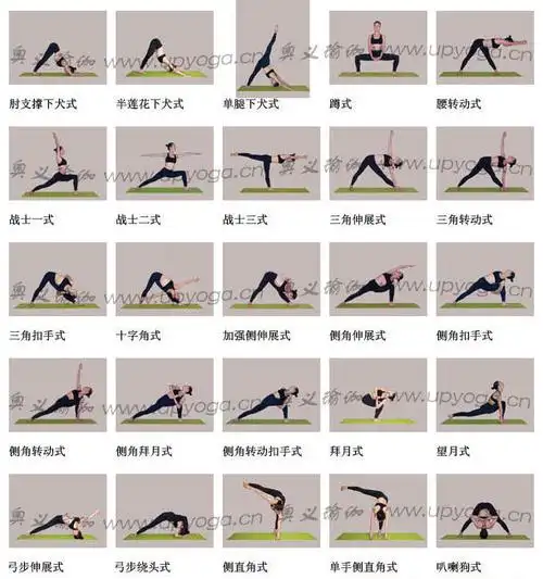 99个瑜伽体式图大全