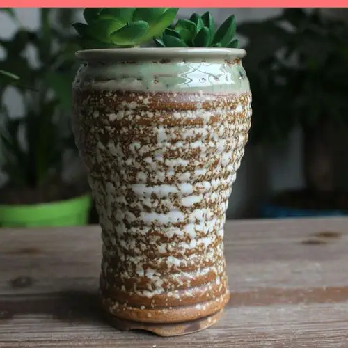 厂家直销zakka陶瓷多肉花盆 迷你花盆 新款流釉创意盆栽5331