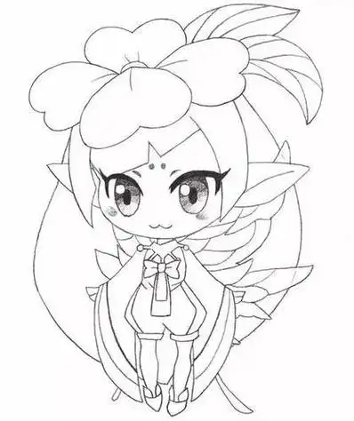 小花仙库库鲁简笔画怎么画