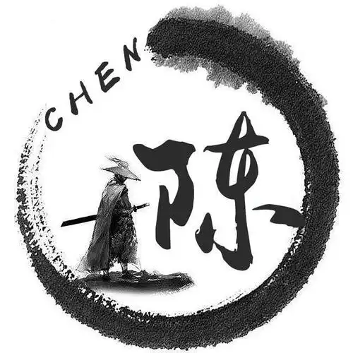 黑白武林中国风头像,笔墨写出你的姓氏,简约大气适合你