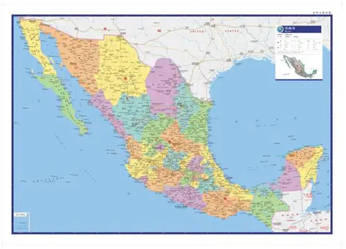 《世界分国地图·墨西哥》中国地图出版社 著作著【摘要 书评 在线阅