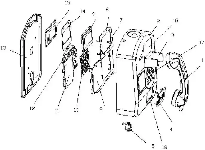 一种壁挂式校园电话机结构
