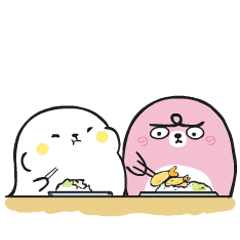 海豹吃货呆萌有爱gif动图_动态图_表情包下载_soogif