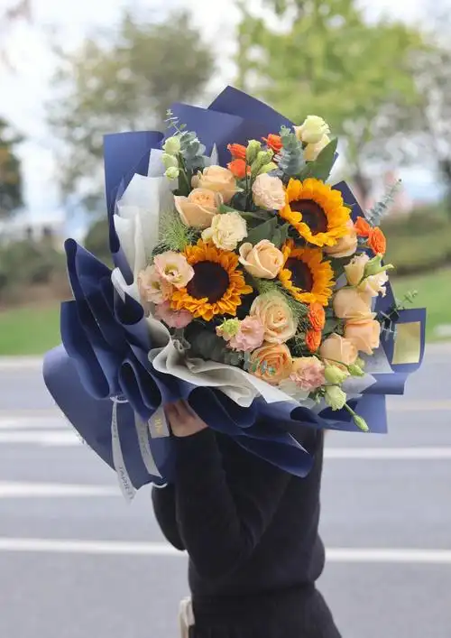 向日葵混搭花束