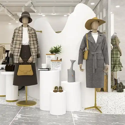 地台展示台服装店软装圆形模特底座展台女装店铺橱窗陈列道具摆台