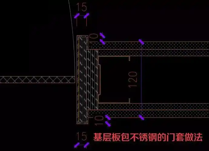 钢一族分享 — 不锈钢的质量通病及超薄金属门套的构造做法