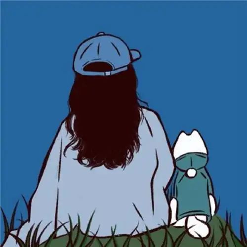 蓝色治愈系头像