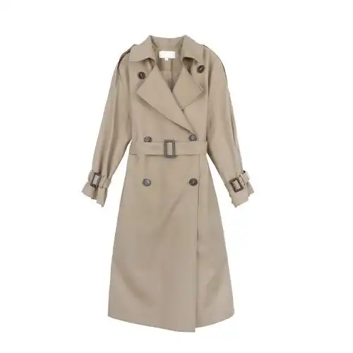 风衣女中长款2020春季新款宽松韩版气质收腰复古流行过膝长款外套