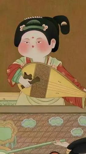 这是谁画的q版唐宫仕女图太萌了转