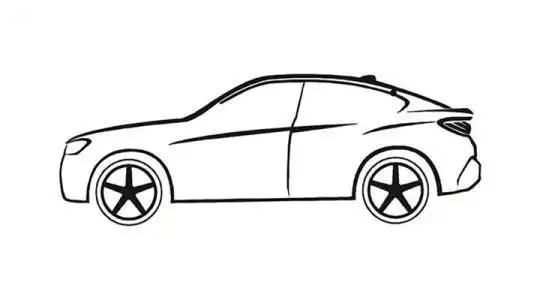 宝马车简笔画