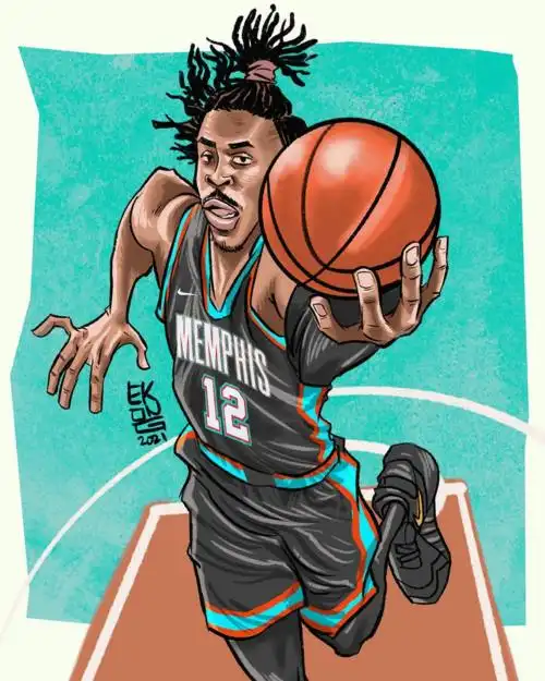 篮球壁纸卡通版球星大图你说爱不爱