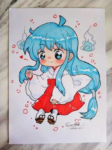 主页 美术作品 插画艺术作品  如果是初学者可以学习一下q版动漫人物