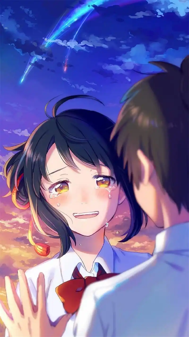 电影《你的名字》唯美意境星空手机壁纸下载