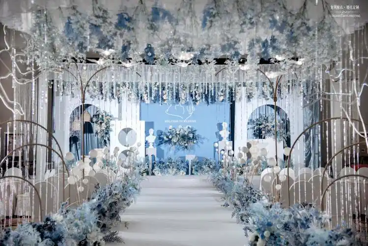 【龙凤嫁衣婚礼】-浅蓝色主题-《爱情味道》