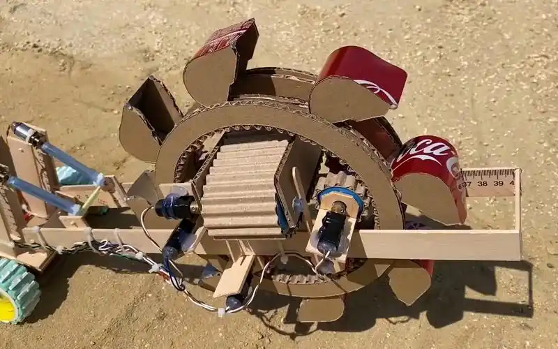 手工diy纸板玩具车