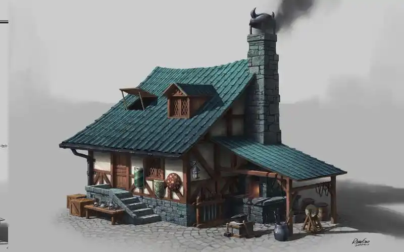 maya场景建模:游戏小房子场景搭建,场景建模技巧讲解!