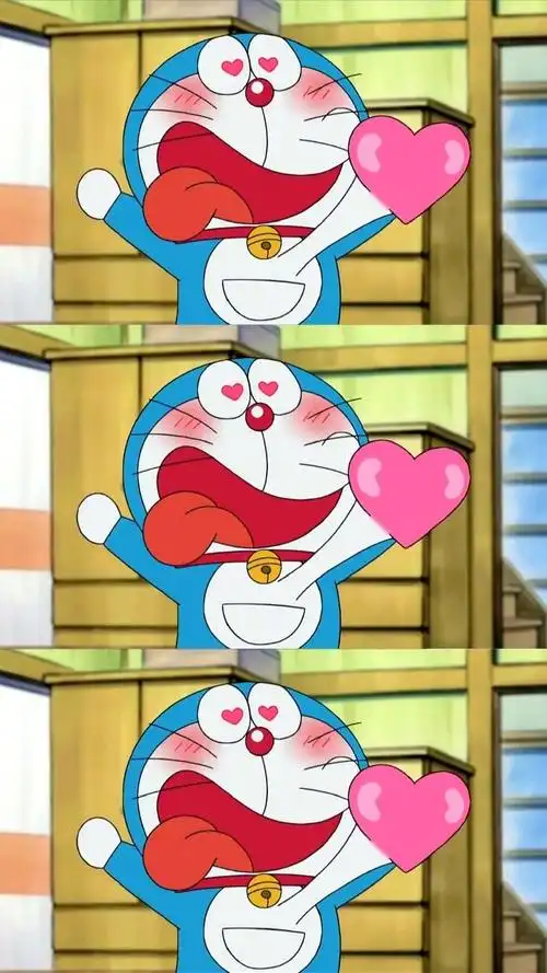 哆啦a梦动漫拼接手机壁纸