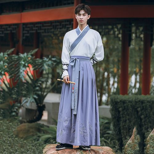 大码220斤魏晋风汉服男仙气古风全套男装霸气民族服装