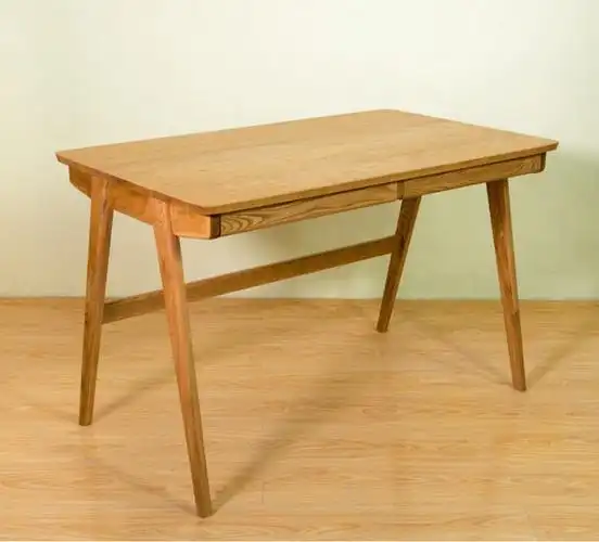 纯实木白橡木书桌电脑桌组合书桌 日式简约办公室休闲写字桌 - 办公