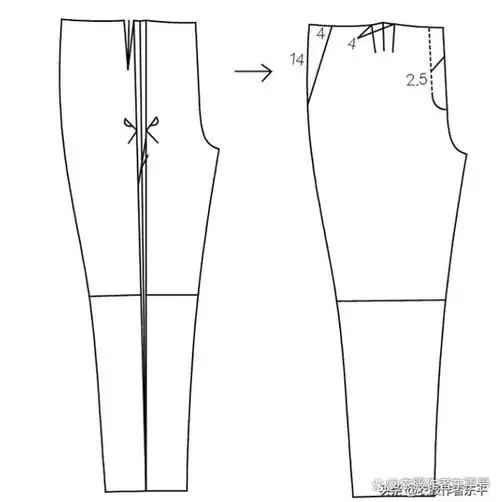 洋气显瘦的萝卜裤.店里卖400 ,自己做40 就够啦.附m码裁剪图
