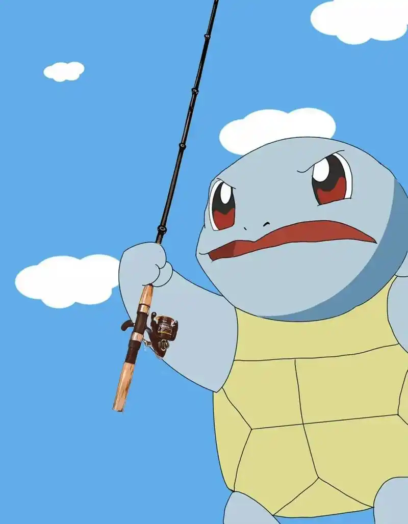 钓鱼人头像之杰尼龟 给各位钓友做了杰尼龟路亚头像,拿了记得给我点赞