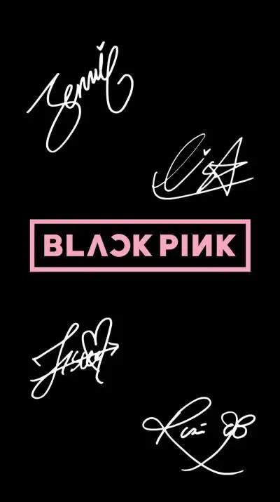 blackpink签名壁纸
