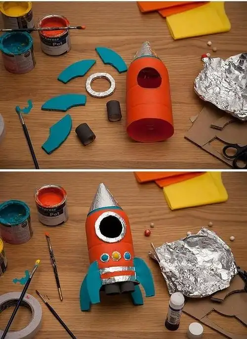 塑料可乐瓶制作宇宙飞船火箭手工diy制作图解教