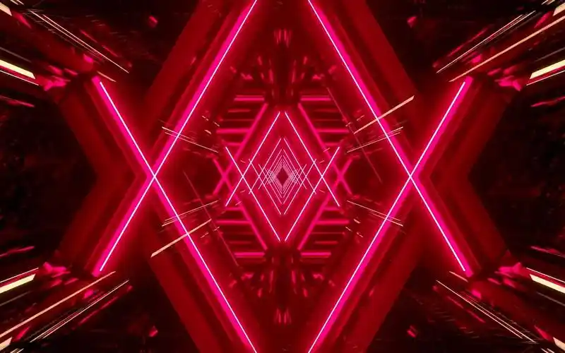 酷炫酷红色灯光闪烁灯管灯光秀走秀街舞跳舞架子舞led舞台背景视频