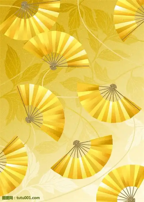 折扇图案背景1图片下载