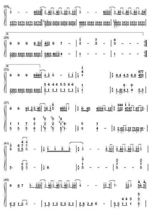 没有意外简谱蔡徐坤