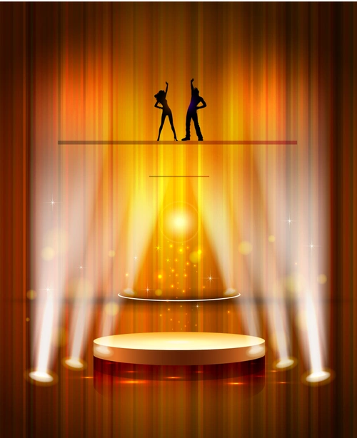 舞台灯光海报背景