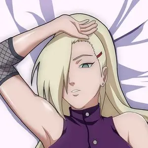 火影忍者 动漫抱枕 山中井野等身长抱枕靠垫 枕头枕套 定制包邮