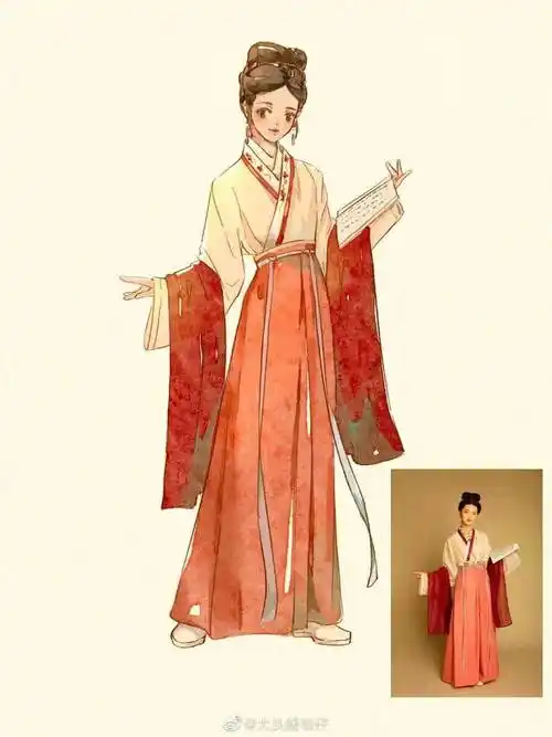 古风服装设计效果图/图案素材分享!(中国元素)_古代